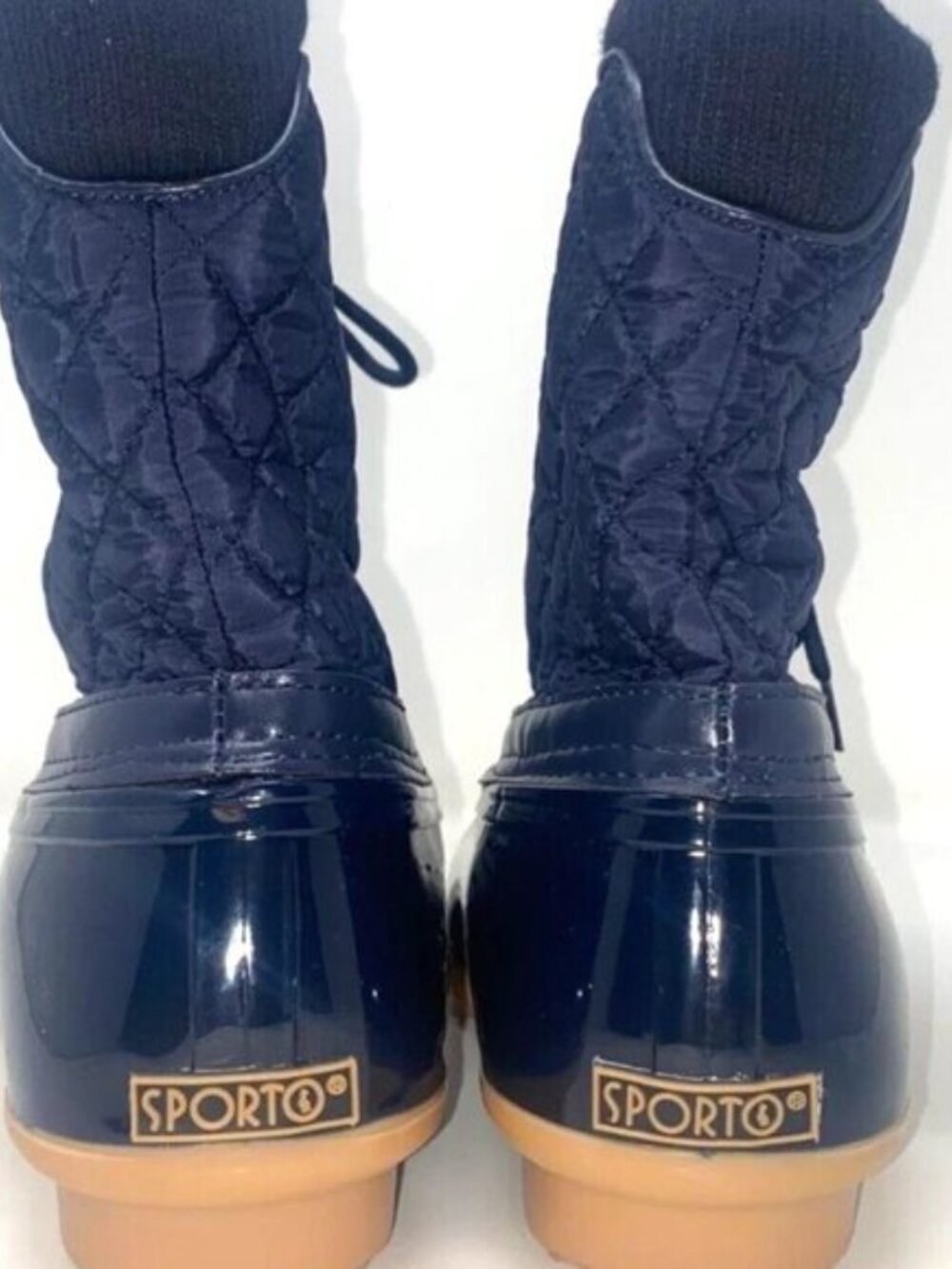 Sporto Destiny Women's Duck Winter Waterproof Boot Navy Size 6 - Picture 3 of 8